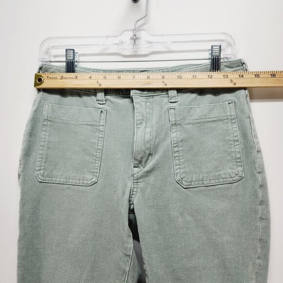 Pilcro Anthropologie corduroy Pants High-Rise Skinny Green Size 28 - Picture 8 of 11